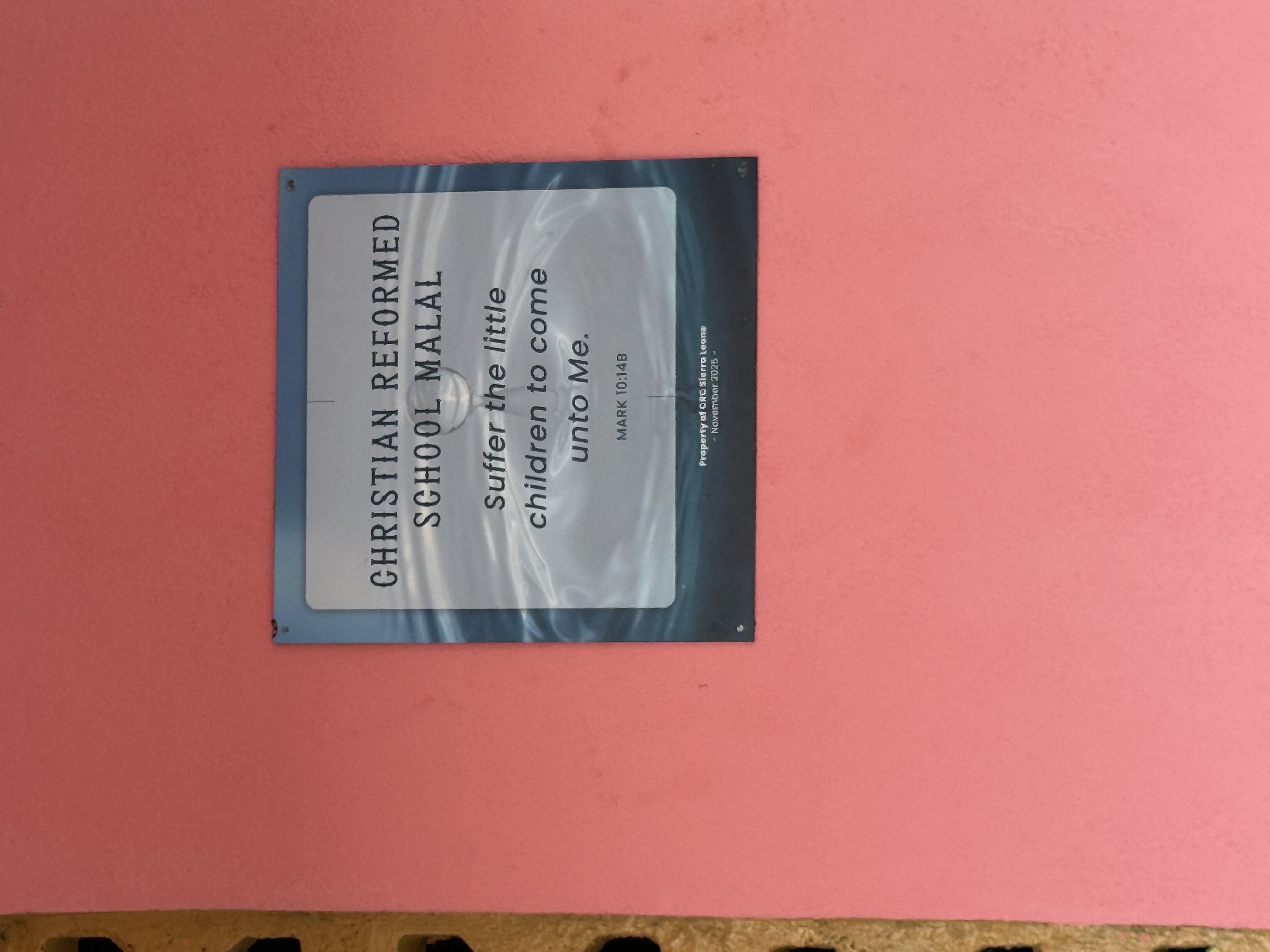 Reformatorisch onderwijs Malal